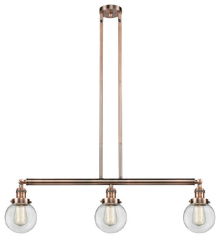 Innovations 213-Ac-S-G202-6-Led 3 Light Dimmable Led 38" Island Light