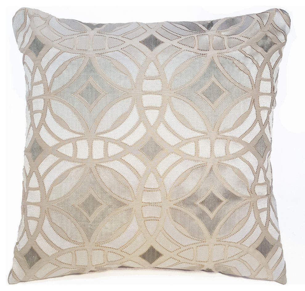 Perspective Pillow, Silver