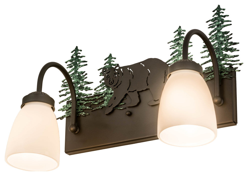 16 Wide Lone Bear 2 Light Vanity