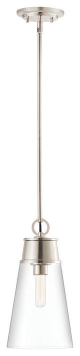 Z-LITE 2300P8-PN 1 Light Pendant, Polished Nickel