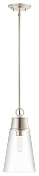 Z-LITE 2300P8-PN 1 Light Pendant, Polished Nickel