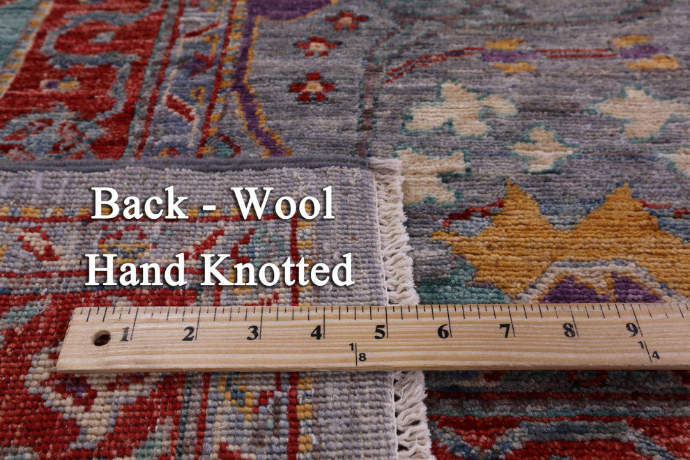 8' 2" X 10' 1" Hand Knotted Persian Fine Serapi Wool Rug - Q12659