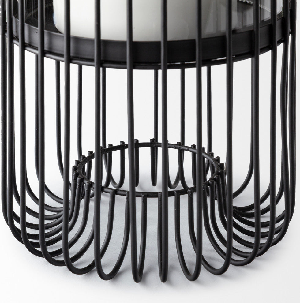 Velo II Table Candle Holder, Large, Black