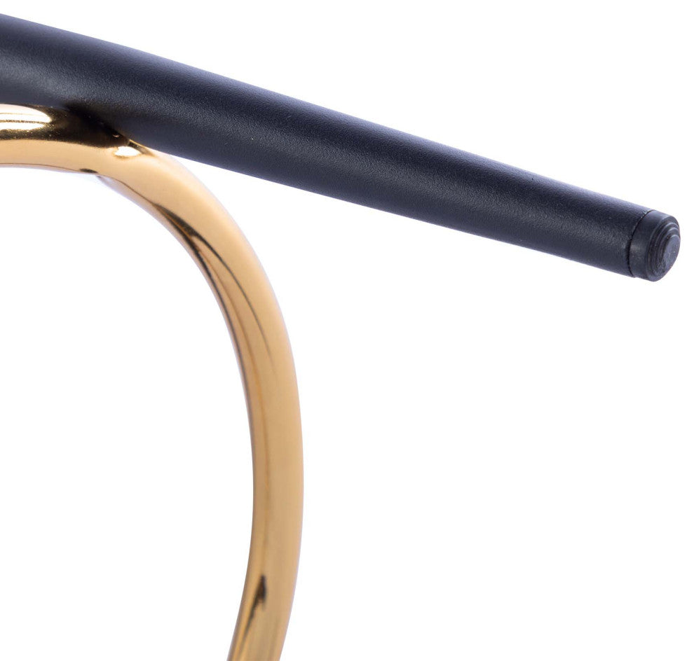 Minimalist Round Bar Stools, Darkgreen-Bronzing, 24 Inch