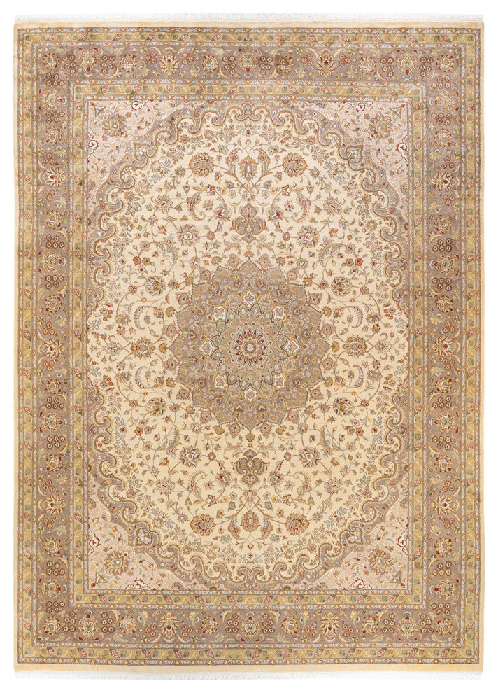 Rajahmundry, One-of-a-Kind Hand-Knotted Area Rug Ivory, 9'3"x12'5"