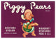 "Piggy Pears Crate Label" Digital Paper Print by Retrolabel, 24"x17"