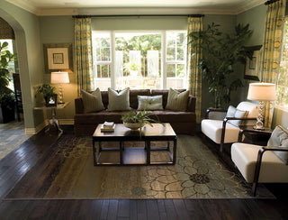 Hudson 074A1 Brown/Beige 1'10"x7'6" Rug