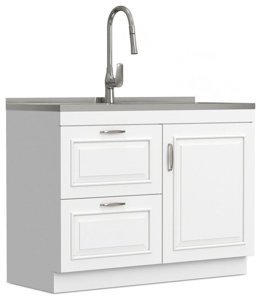 Darwin All-In-One 46-inch Laundry Utility Sink and Cabinet
