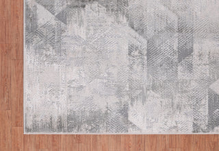 High-Low Wyatt Gray/Beige Rug, Gray, 5'3"x8'