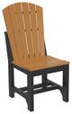 Set of 4 Poly Adirondack Dining Chairs, Cedar & Black, Side Chair, Dining Height