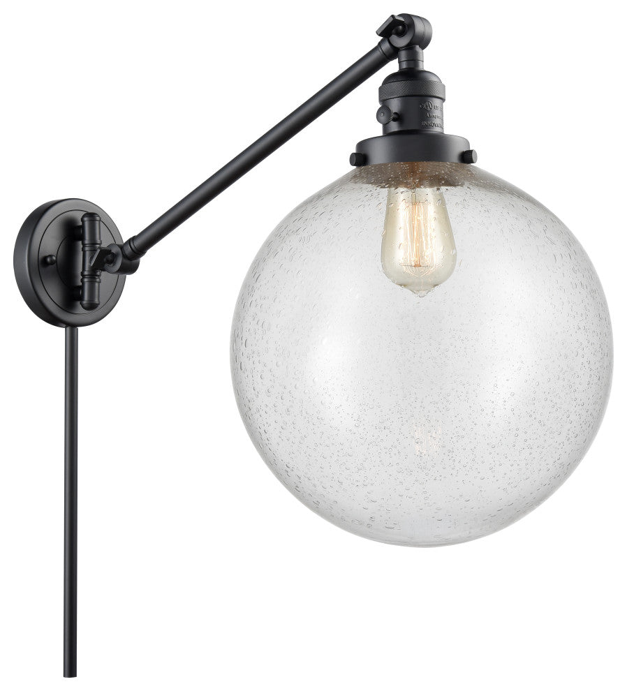 Beacon Swing Arm With Switch, Matte Black, Seedy, Seedy