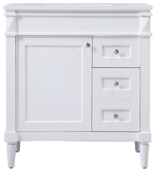 Home Living 21" Transitional White-Light Bathroom Vanity