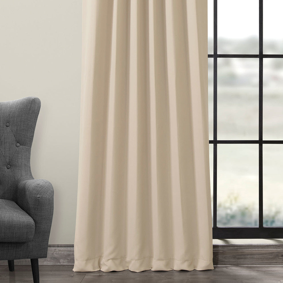 Eggnog Room Darkening Curtain, Set of 2, 50"x96"