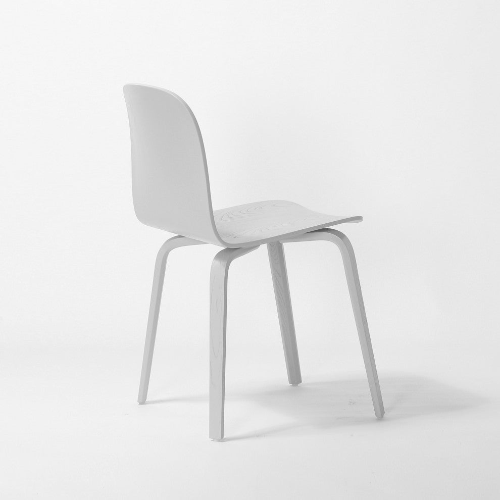 Elite Living Glen, Set of 2, Modern Wooden Dining Side Chair, White
