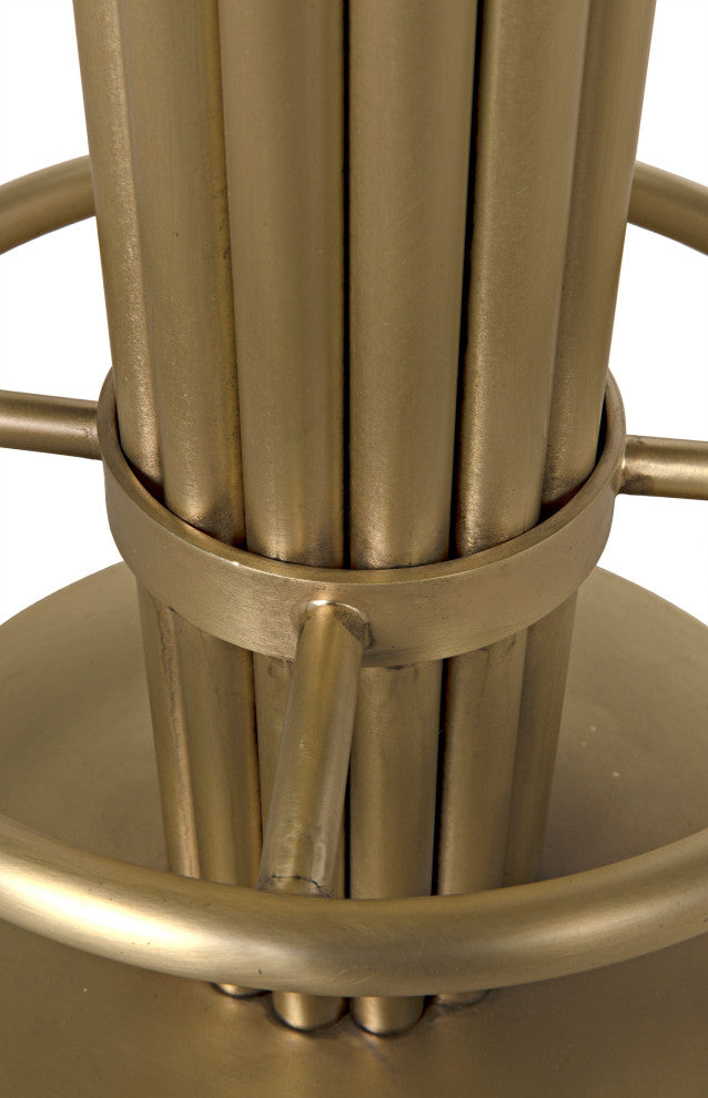 Sedes Bar Stool, Steel With Brass Finish