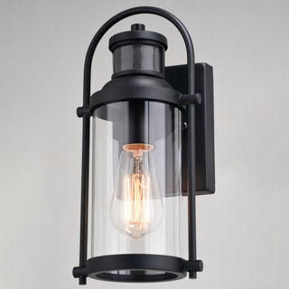 Winfield 5.75-in. 1 Light Black Motion Sensor Dusk to Dawn Outdoor Wall Lantern