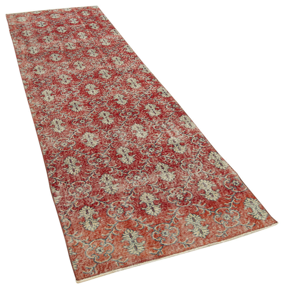 Rug N Carpet - Handwoven Oriental 3' 0" x 10' 8" One-of-a-Kind Floor Runner Rug