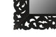 Delaney Carved Mirror, Distressed Black