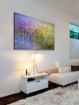 "Pond Surface" Painting Print on Canvas by Chris Vest