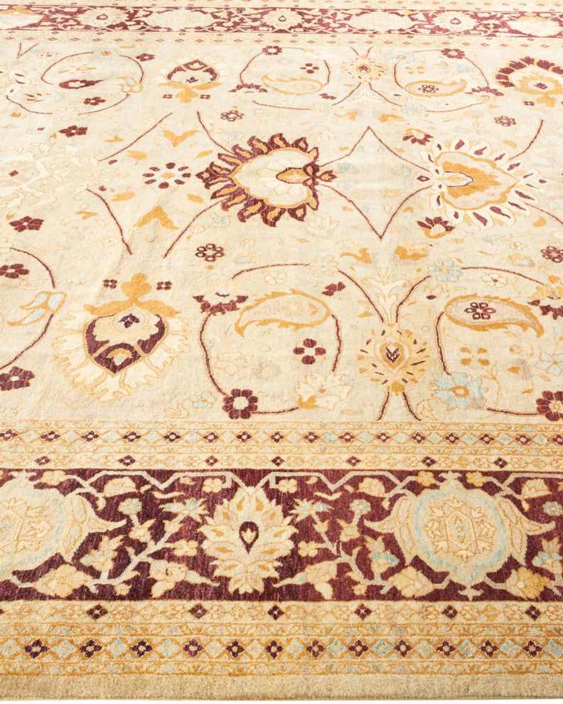 Mogul, One-of-a-Kind Hand-Knotted Area Rug Ivory, 8' 2" x 10' 4"