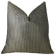 Bellevue Brown Handmade Luxury Pillow, 24"x24"