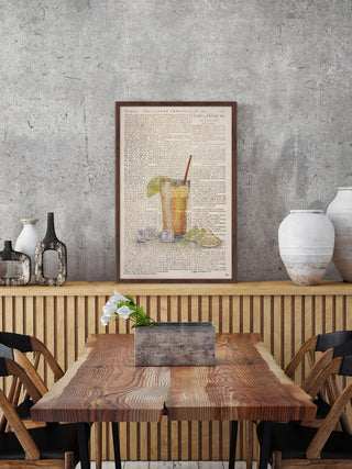 "Tom Collins" Framed Painting Print, 12"x18"