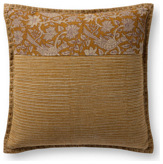 Loloi PLL0199 Mustard 18'' x 18'' Cover WithDown