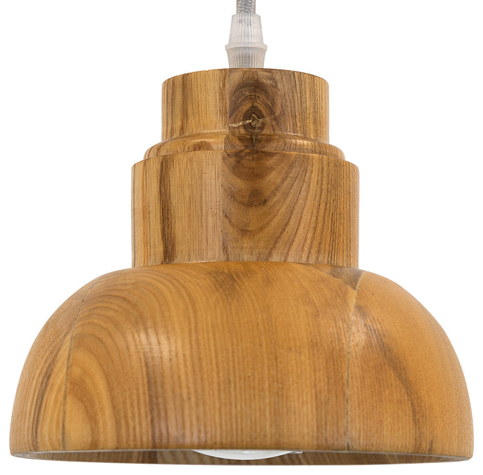 Yosemite Home Decor 1 Light Pendant, Wood Finish