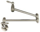 Traditional Wall-Mount Pot Filler in Brushed Nickel