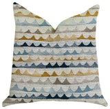 Caspian Rush Patterned Luxury Throw Pillow, 26"x26"