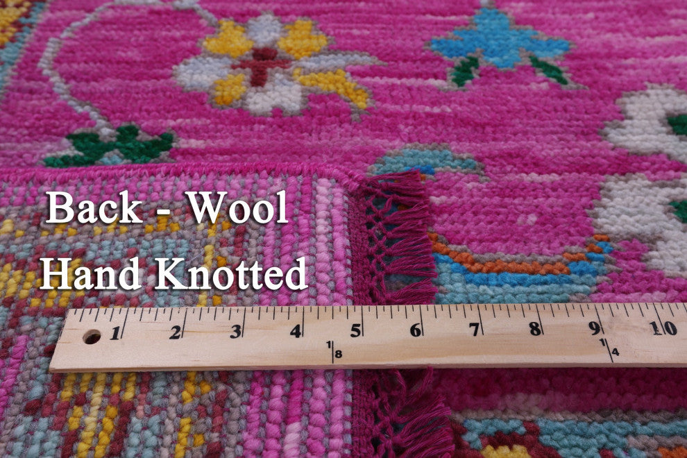 Handmade Turkish Oushak Wool Rug 8' 5" X 10' 2" - Q15590