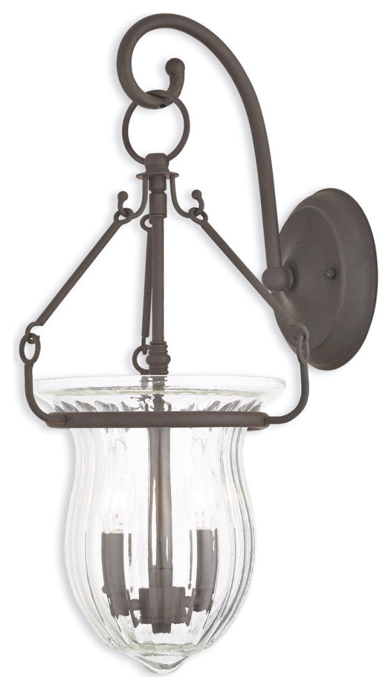 Livex 50940-07 2-Light Bronze Wall Sconce, Bronze