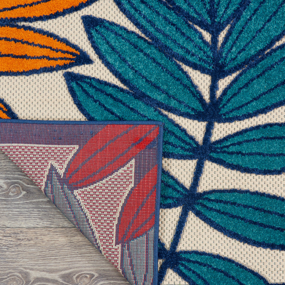 Nourison Aloha 9' x 12' Multicolor Tropical Area Rug