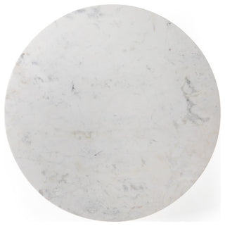 Helen Round Bistro Table-Polished White