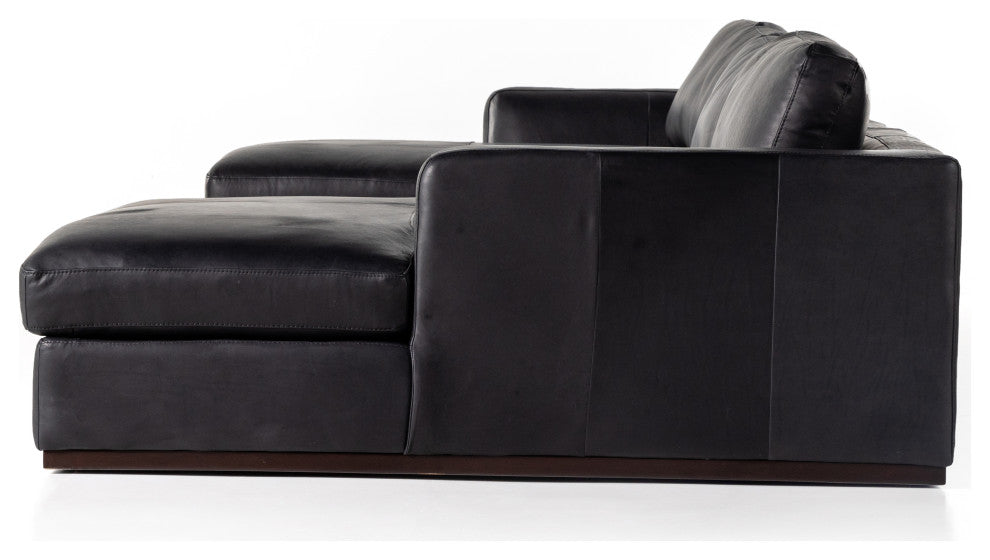 Colt 3pc U Sectional-Heirloom Black