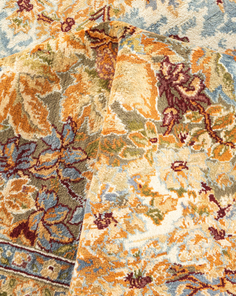 Mogul, One-of-a-Kind Hand-Knotted Area Rug Yellow, 8' 10" x 12' 1"