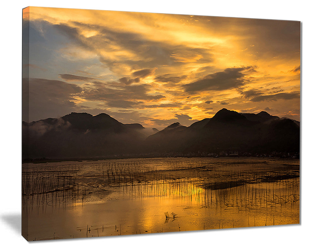 "Sunrise in Xiapu County" Canvas Print