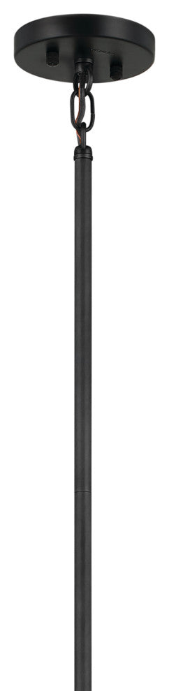 Erzo 48" 10 Light Chandelier, Black