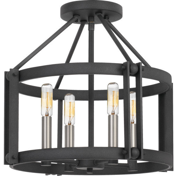 Quoizel Victor Four Light Semi-Flush Mount VC1716MB