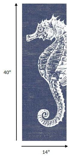 Distressed Seahorse Wall Decor