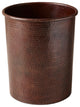 Large Hammered Copper Utensil Holder, Antique Copper