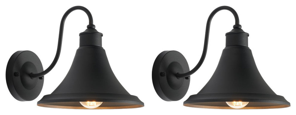 Safavieh Graylyn Outdoor Wall Sconce Set of 2 Black