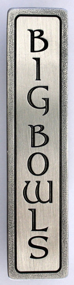 "BIG BOWLS" Pull Antique Pewter (Vertical)
