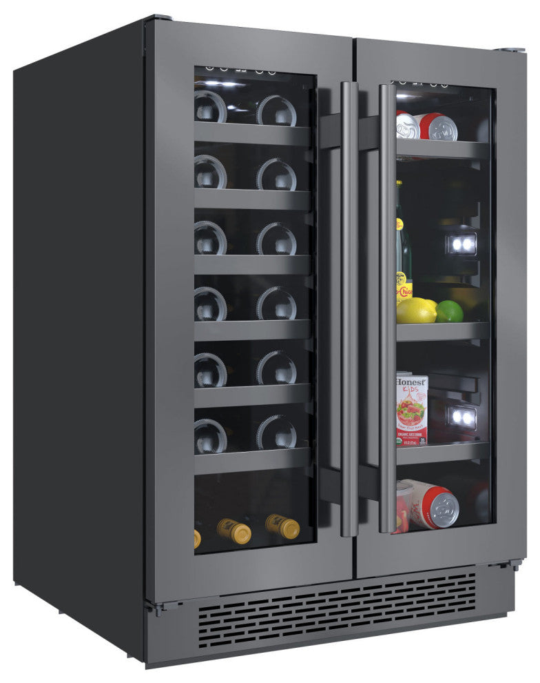 Avallon AWBC242GGFD 24"W 21 Bottle Capacity and 64 Can Capacity - Panel Ready