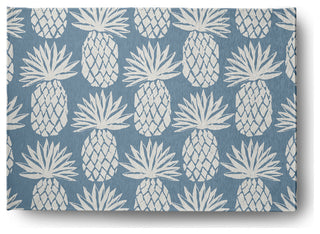 5' x 7' Pineapple Pattern Indoor/Outdoor Rug, Dusty Smoke