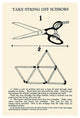 "Take String off Scissors" Digital Paper Print by Retromagic, 31"x46"