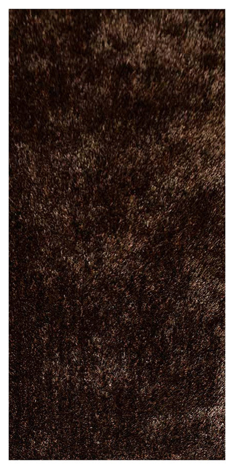 HAND TUFTED SHAG POLYESTER ECO-FRIENDLY AREA RUGS-Beige Brown Color,Solid Design
