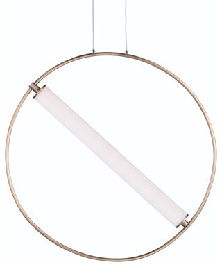ET2 E23275-93 Flare 24"W LED Pendant - Black / Soft Gold
