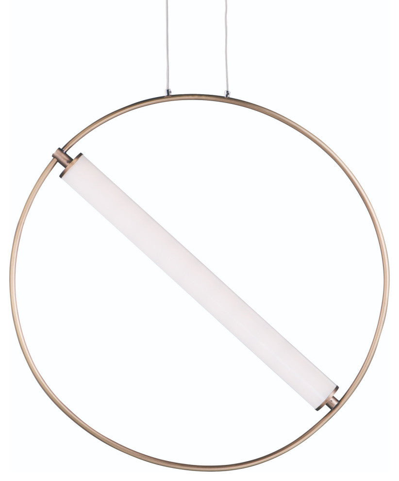 ET2 E23275-93 Flare 24"W LED Pendant - Black / Soft Gold