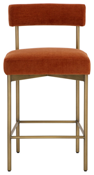 Seneca Counter Stool Antique Brass Danny Rust